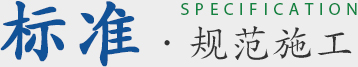 標(biāo)準(zhǔn)·規(guī)范施工 標(biāo)準(zhǔn)·規(guī)范施工